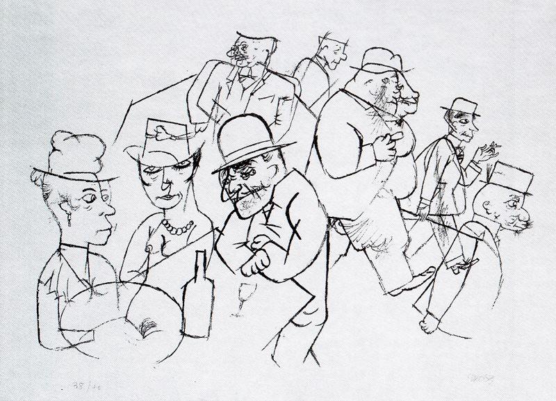 Beauty In The Evening On The Motzstrasse — George Grosz