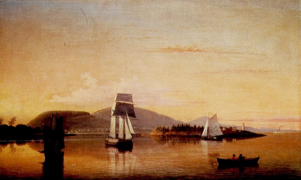 Camden Mountains From The South Entrance To Harbor (also Known As Off Camden) — Fitz Henry Lane