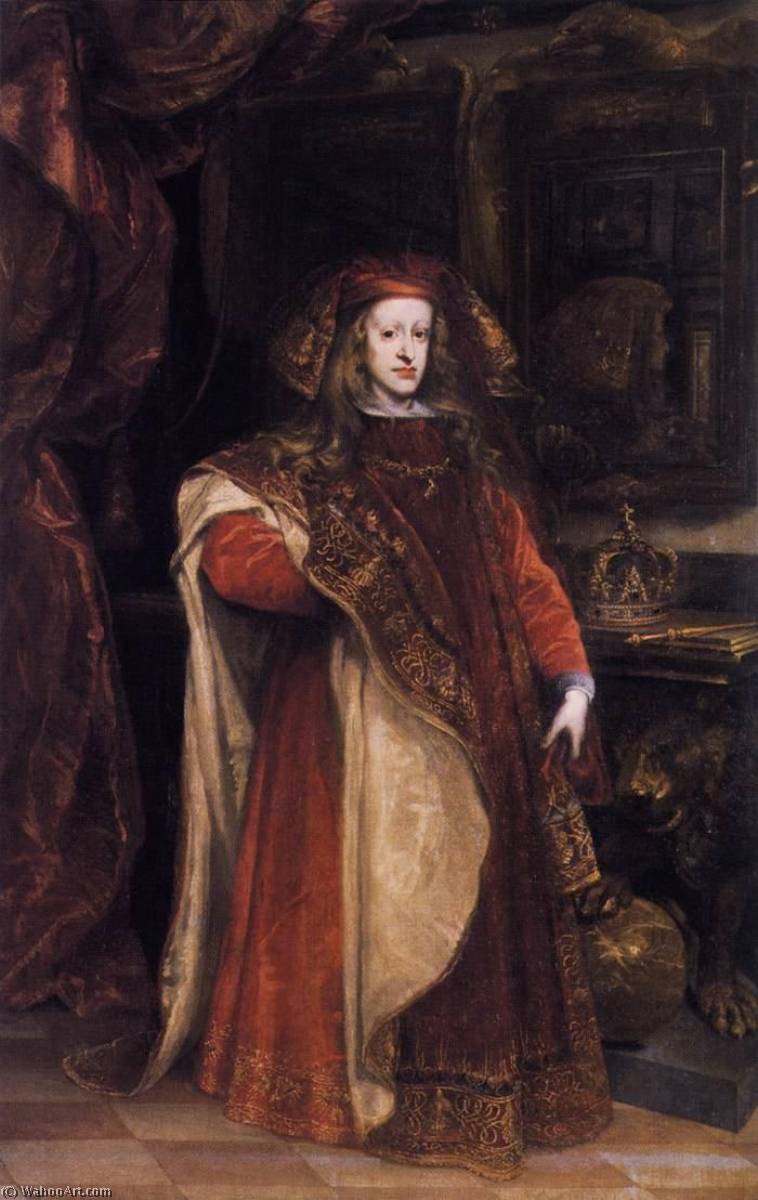 Charles Ii As Grandmaster Of The Golden Fleece — Juan De Miranda
