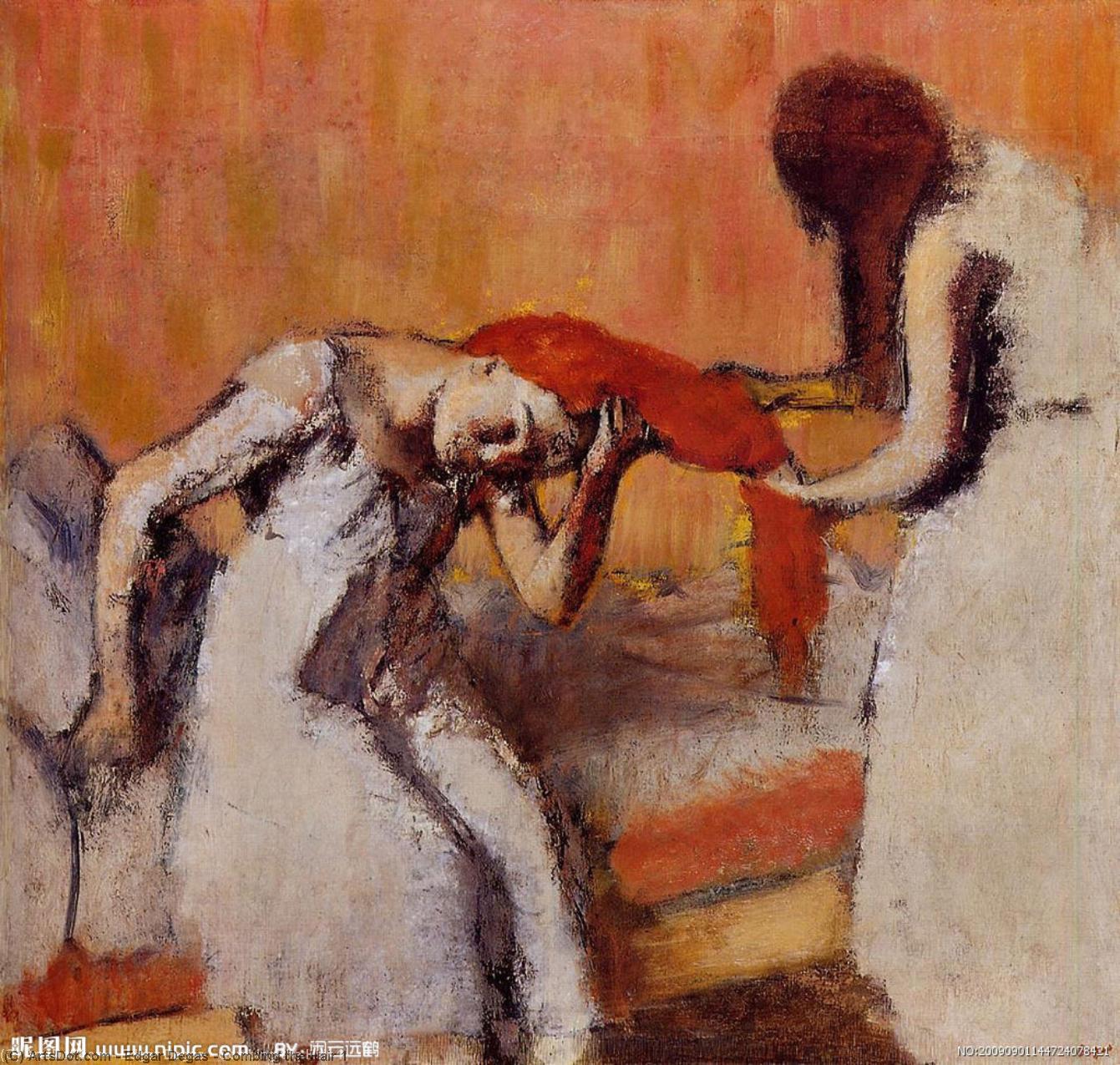 Peinando El Cabello 1 — Hilaire-germain-edgar Degas