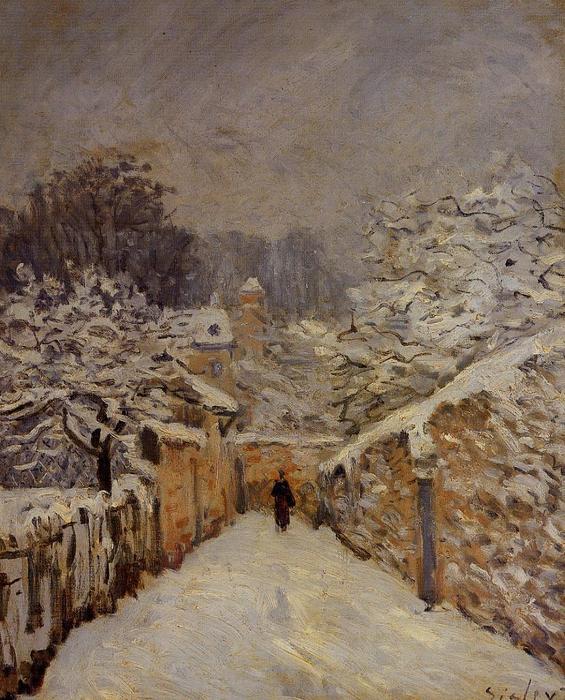 Snow At Louveciennes 2 — Alfred Sisley