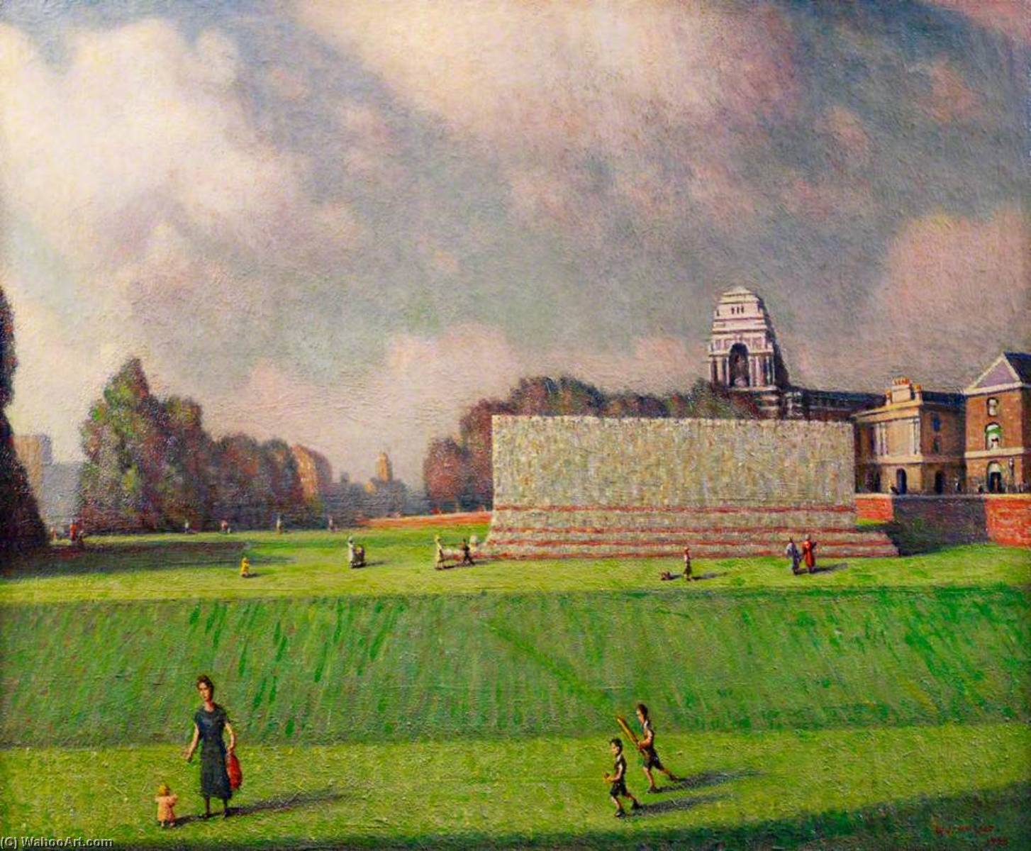 Trinity Square, London, With Ruins Of London Wall — William John Macleod