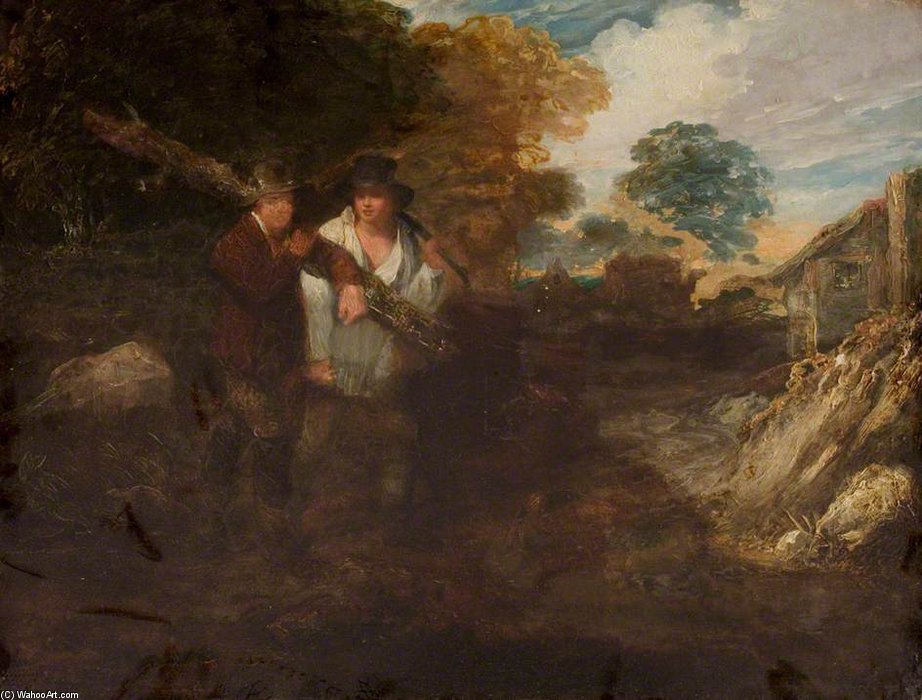 Landscape With Two Figures — Thomas Barker