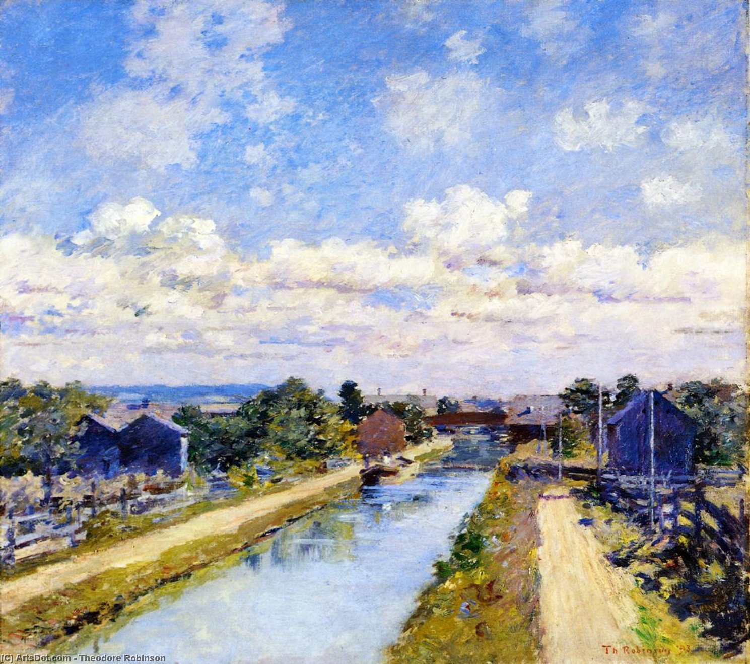Port Ben, Delaware And Hudson Canal — Theodore Robinson