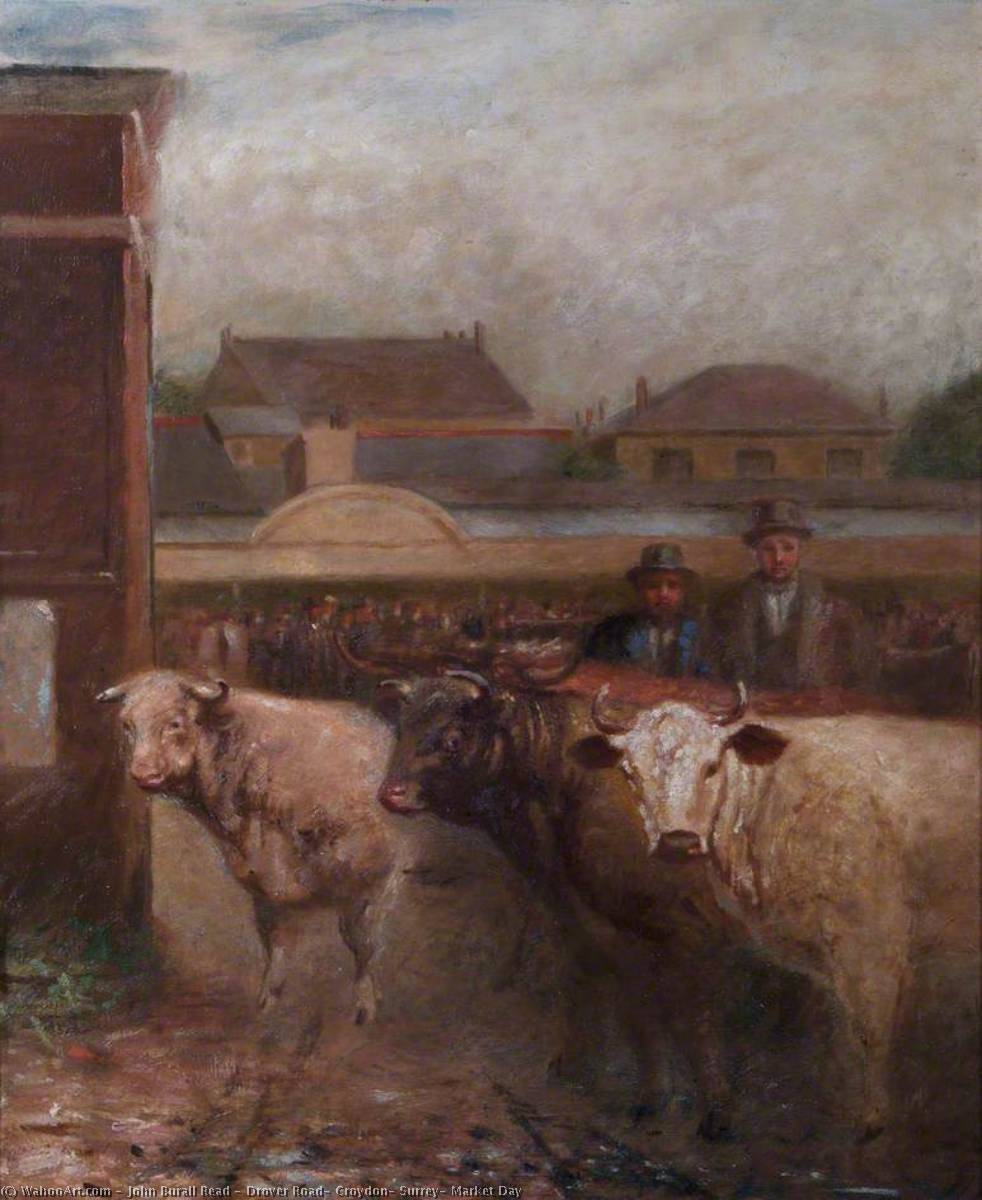 Drover Road, Croydon, Surrey, Market Day — John Burall Read