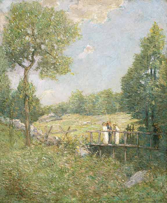 The Fishing Party — Julian Alden Weir