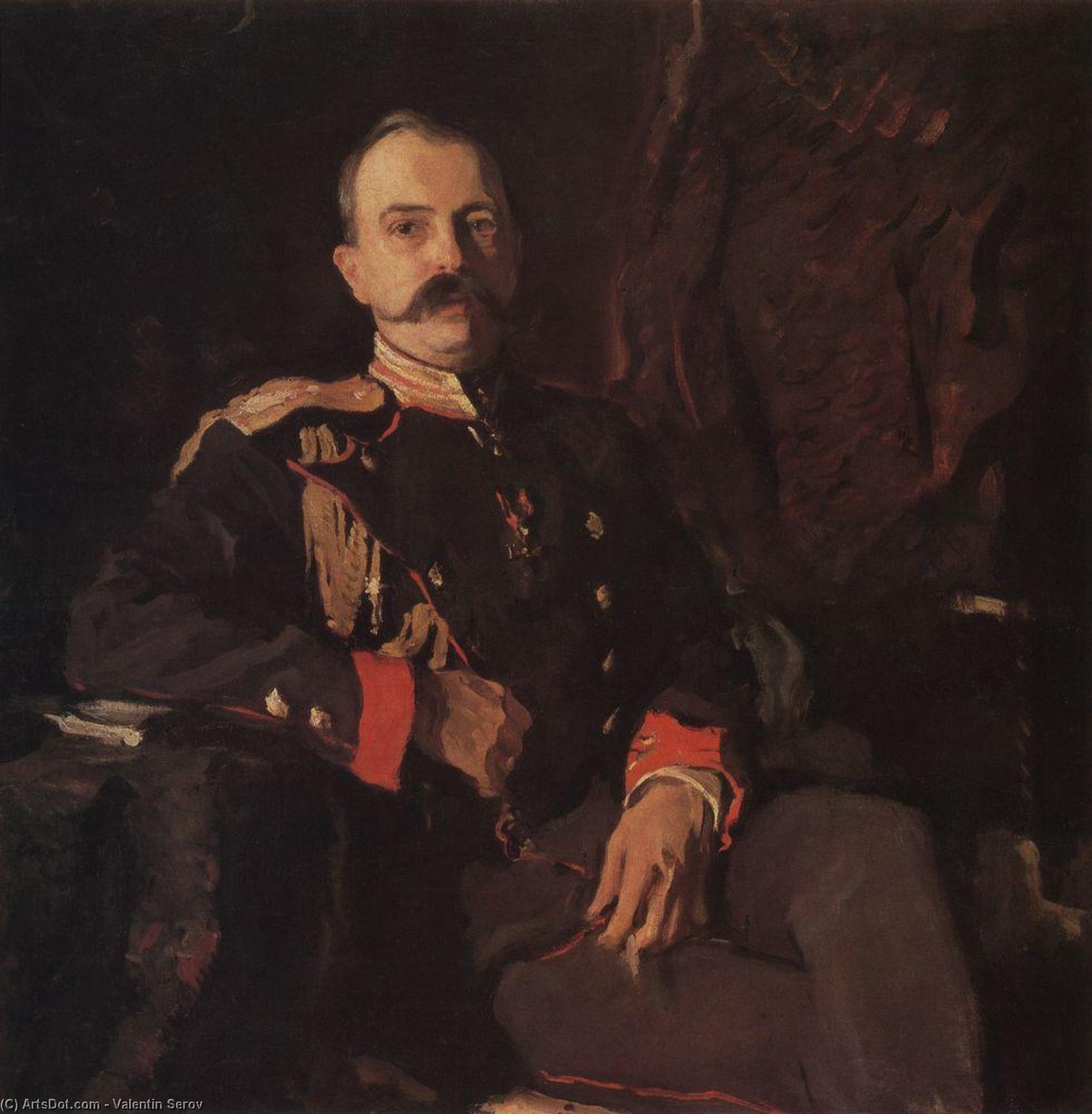 Portrait Of Grand Duke Georgy Mikhailovich — Valentín Aleksándrovich Sérov