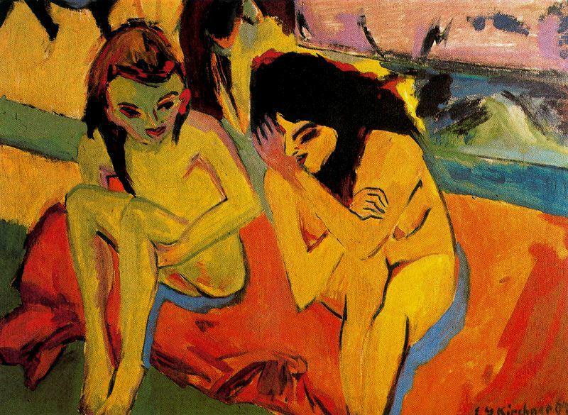 Two Girls — Ernst Ludwig Kirchner