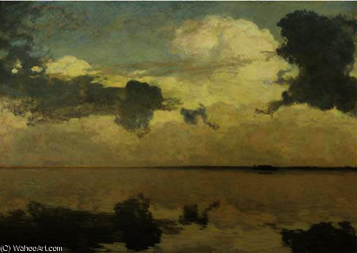 Clouds Over A Calm Lake — Willem Bastiaan Tholen