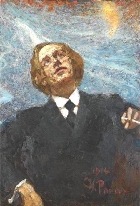 Poet-futurist (retrato De Vladimir Vladimirovich Mayakovsky) — Ilya Yefímovich Repin