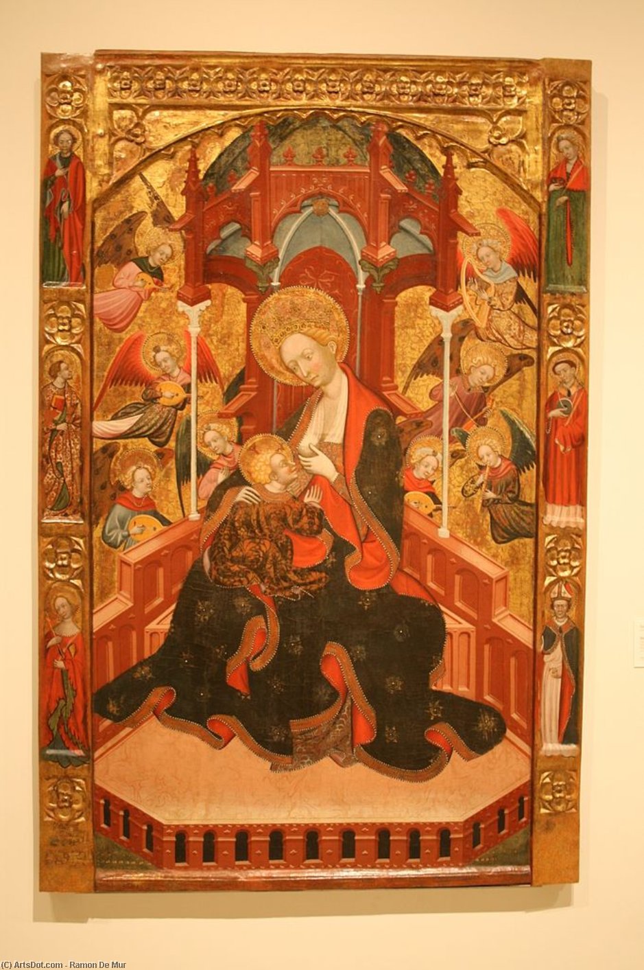 Virgin Feeding The Child. By Ramon De Mur — Ramon De Mur