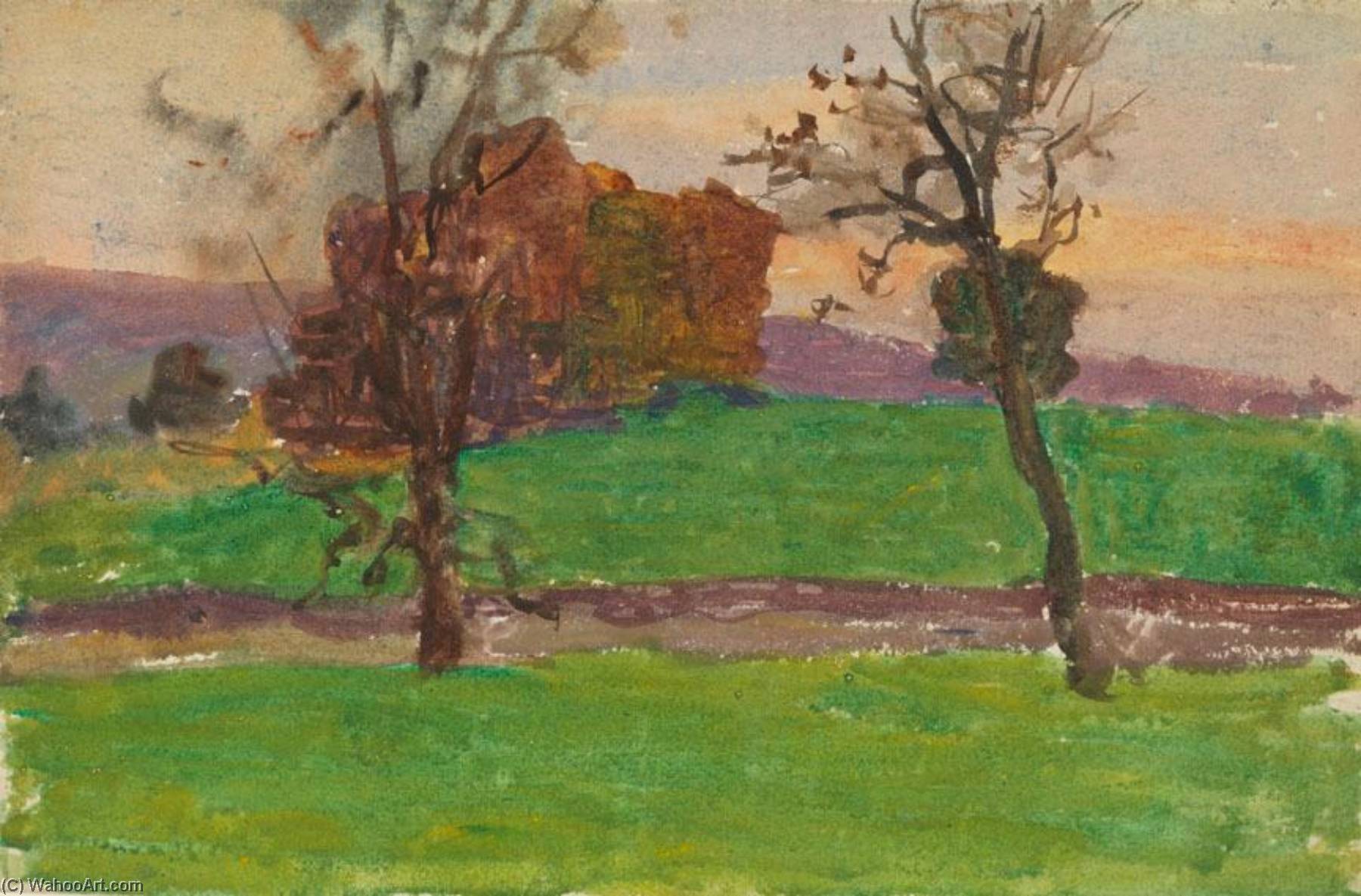 Landscape With Trees — Thomas P Anshutz