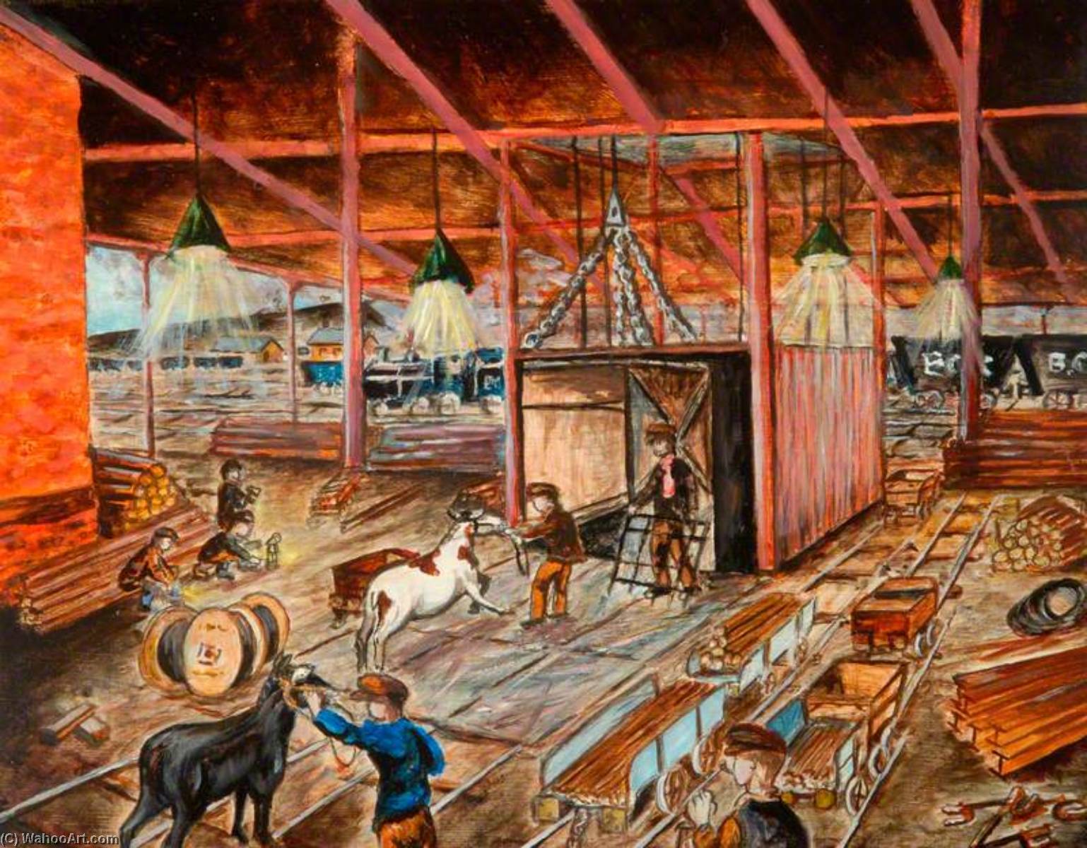 Loading Ponies Into Cage — James Mackenzie