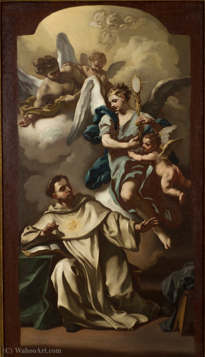 Apparition Of The Host To Saint Thomas Aquinas — Francesco De Mura