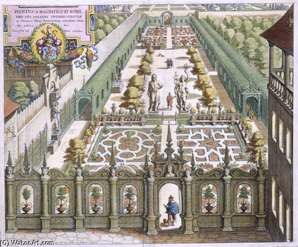 Garden Of Burgermeister Schwind — Matthäus The Younger Merian