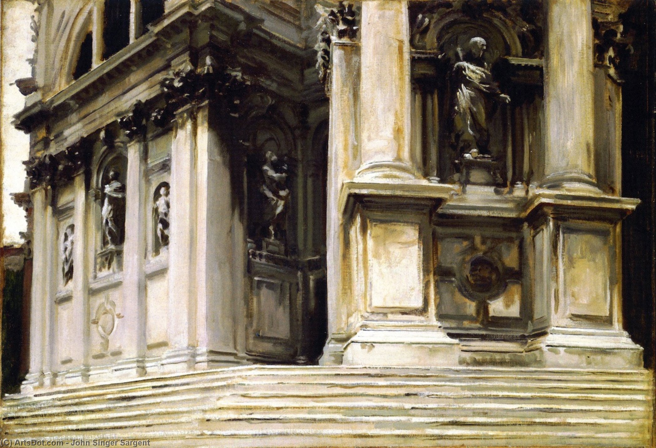 Eingang Zur Santa Maria Della Salute — John Singer Sargent