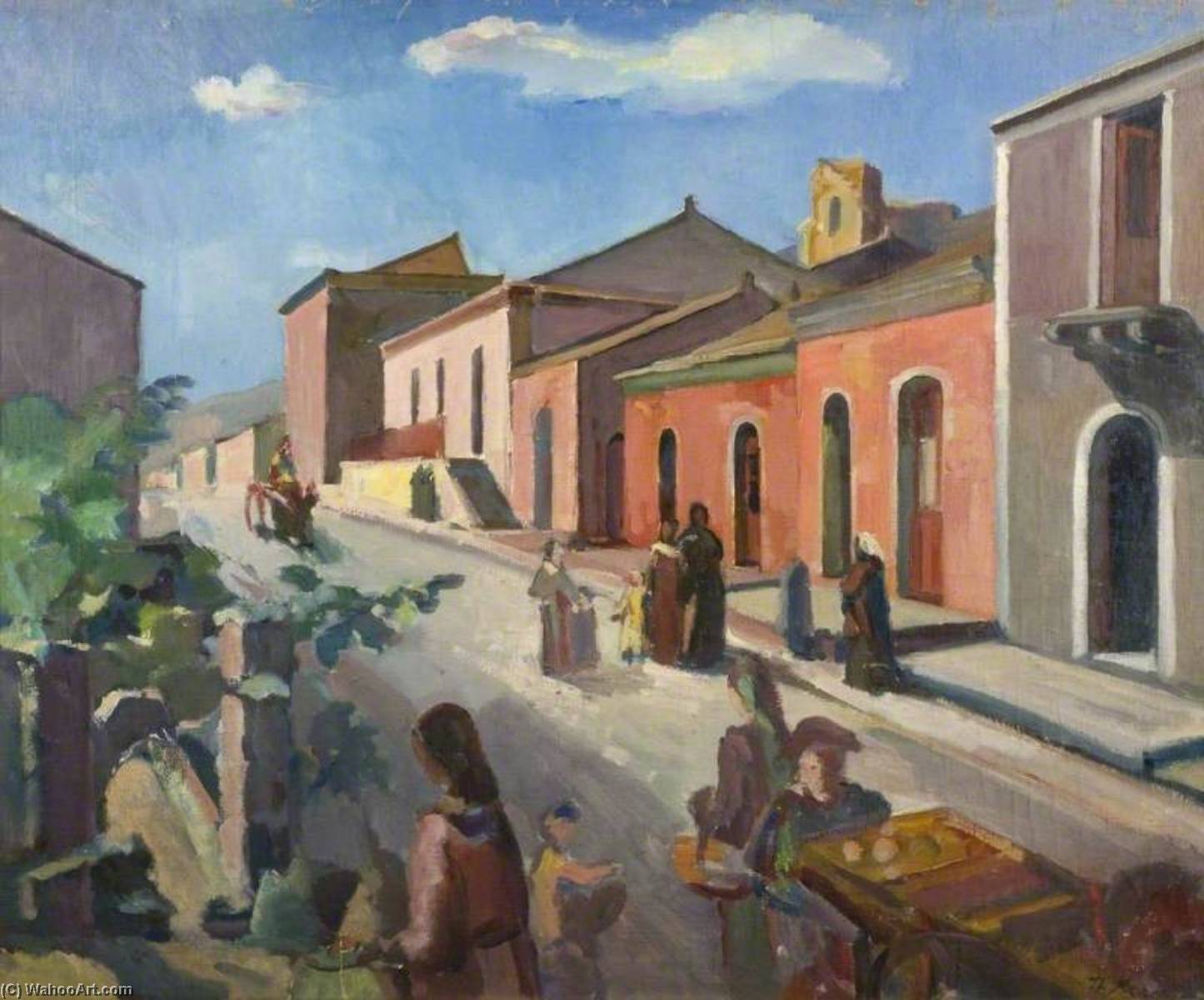 Street Scene, Sicily — Theodor Kern