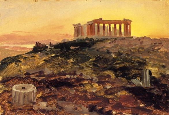 The Parthenon From The Southeast — Frederic Edwin Church