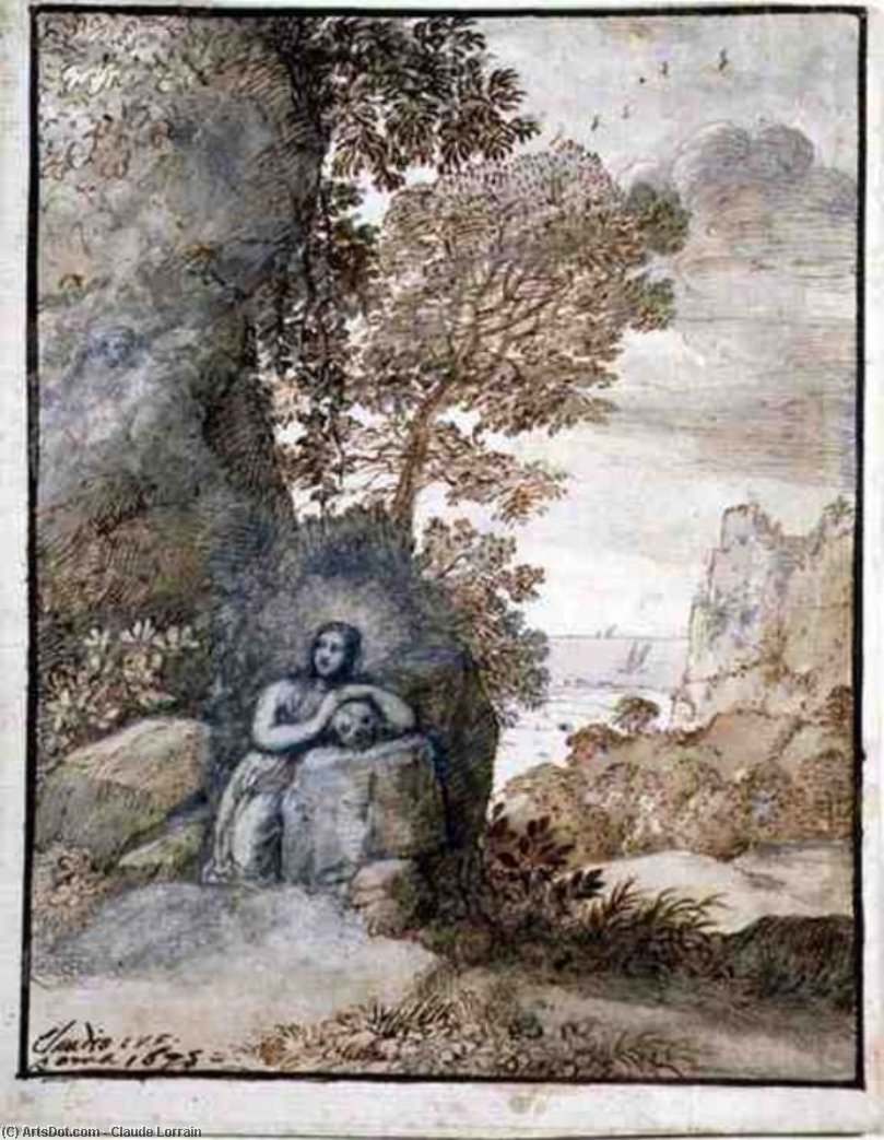 Landscape With The Magdalene — Claude Lorrain (claude Gellée)