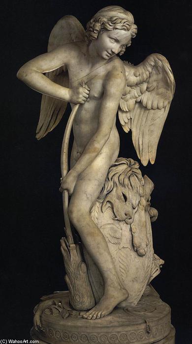 Cupid Making A Bow Out Of The Club Of Hercules — Edmé Bouchardon