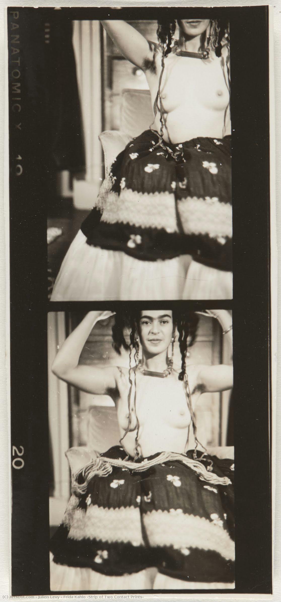 Frida Kahlo (strip Of Two Contact Prints) — Julien Levy