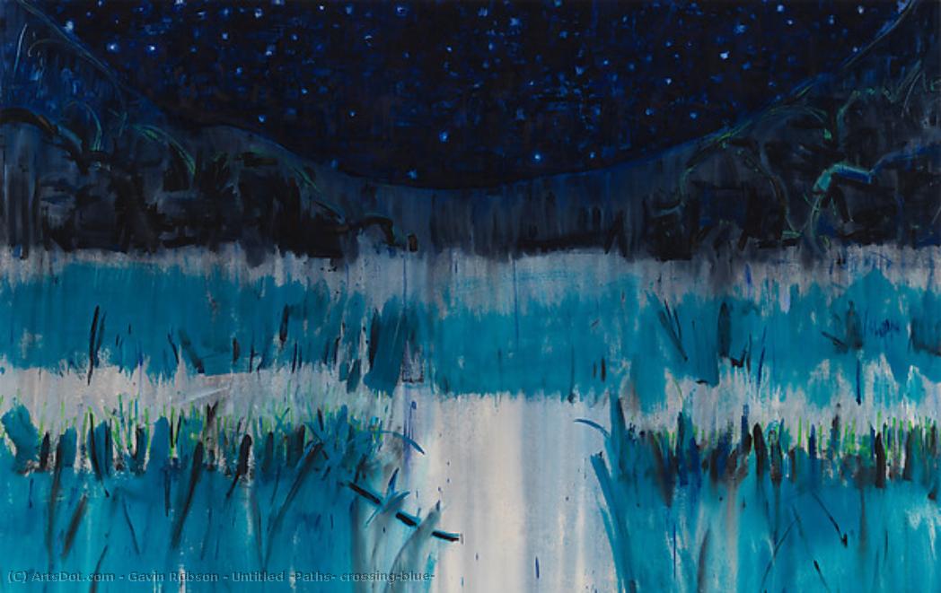 Untitled (paths, Crossing—blue) — Gavin Robson