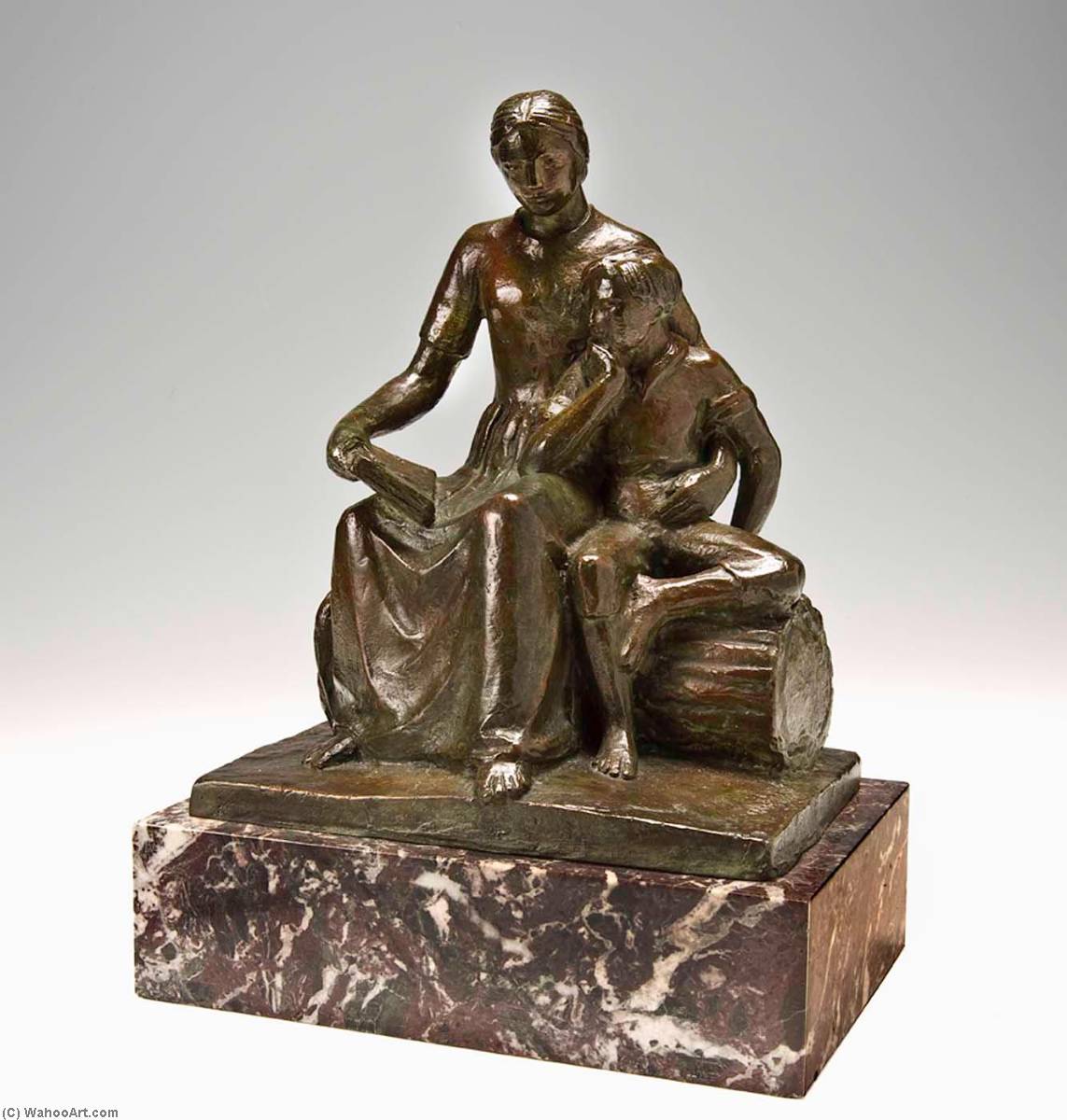 Nancy Hanks And Boy Abraham Lincoln ( 2) — Paul Manship