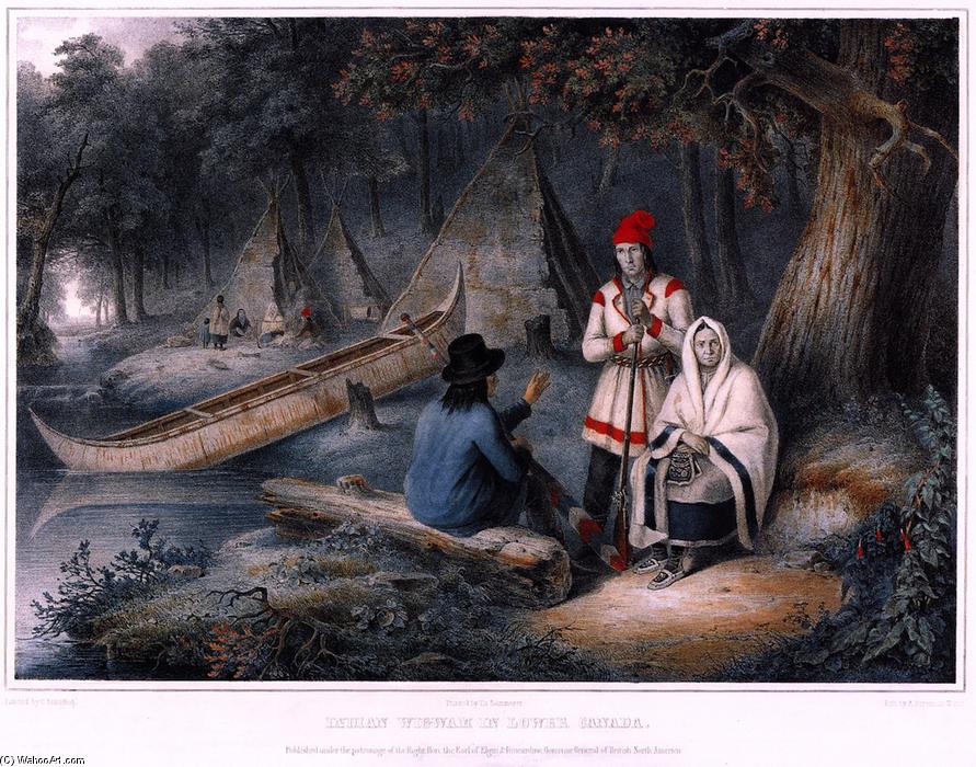 Indian Wigwam In Lower Canada — Cornelius David Krieghoff