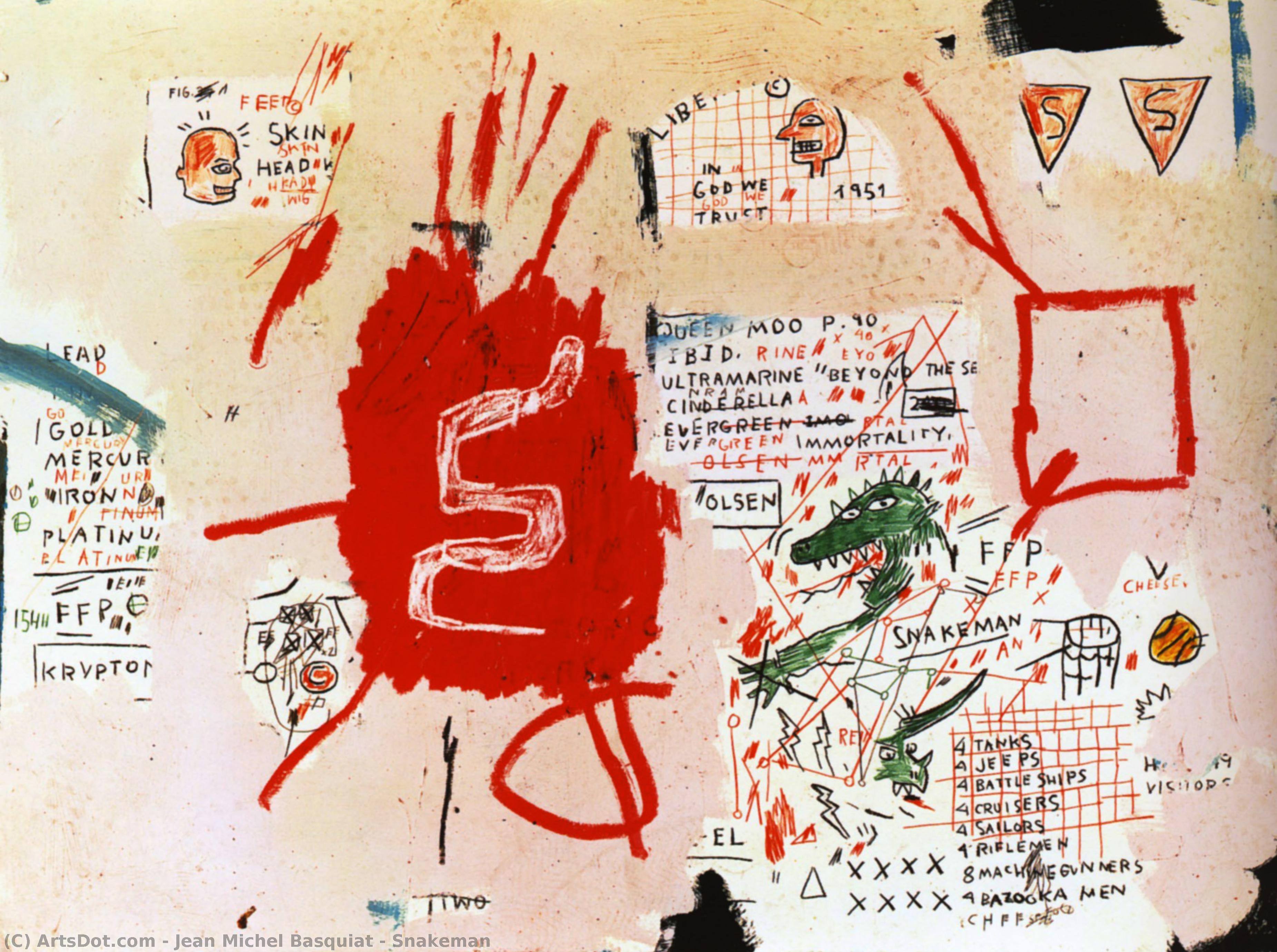 Snakeman — Jean Michel Basquiat