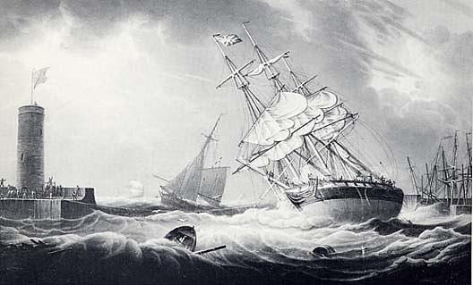 Ships Returning To Port, (painting) — Robert W. Salmon