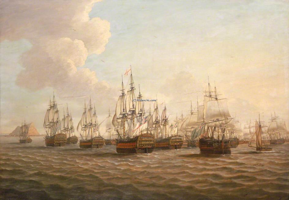 Rodney's Fleet Taking In Prizes After The Moonlight Battle — Dominic Serres