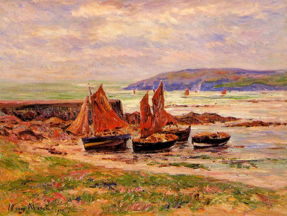 The Port At Loch — Henri Moret