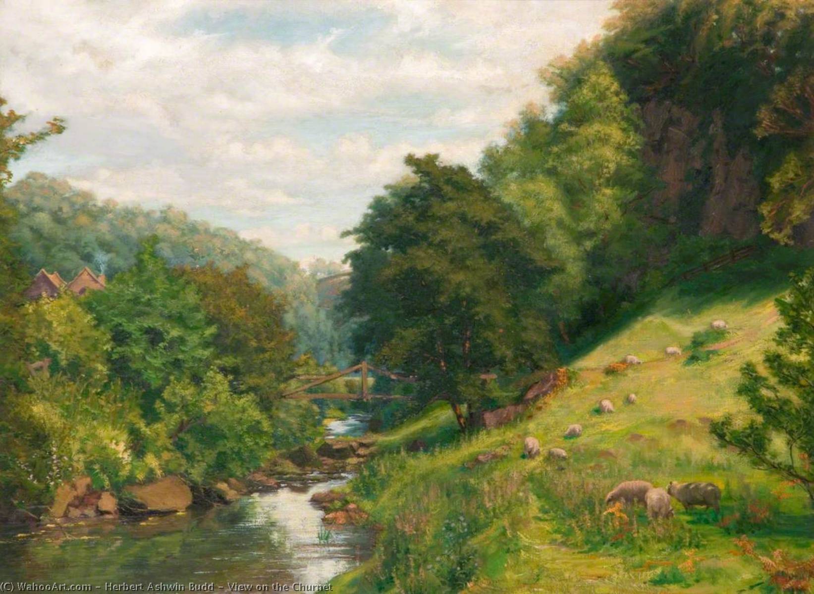 View On The Churnet — Herbert Ashwin Budd