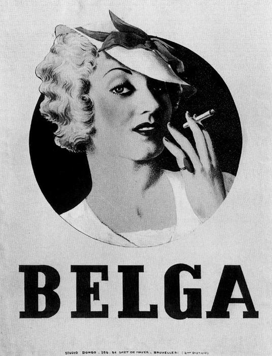 Poster Design For The Cigarette Brand Belga — René Magritte