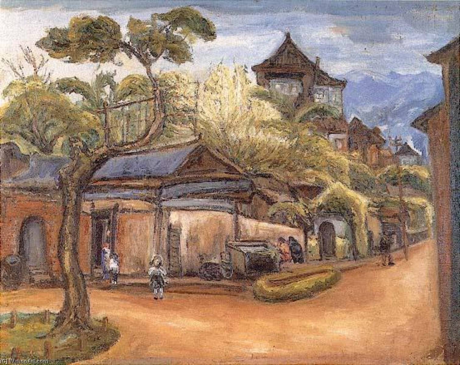 English Nostalgia Chen Cheng Po 1941 Canvas Oil Painting 72.5×91 Cm 中文 懷古 陳澄波 1941 畫布‧油彩 72.5×91 Cm。 — Chen Cheng Po
