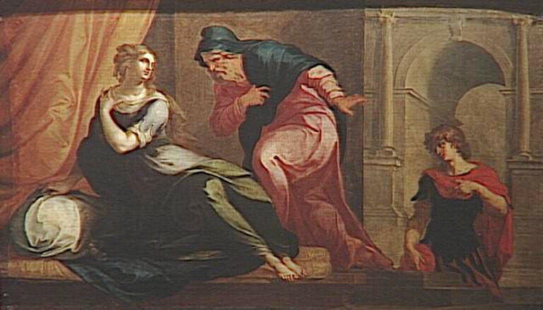Calasiris Vient Voir Chariclée Deuxième Entrevue De Calasiris Et De Chariclée (ancien Titre) — Dubois Ambroise (ambrosius Bosschaert)