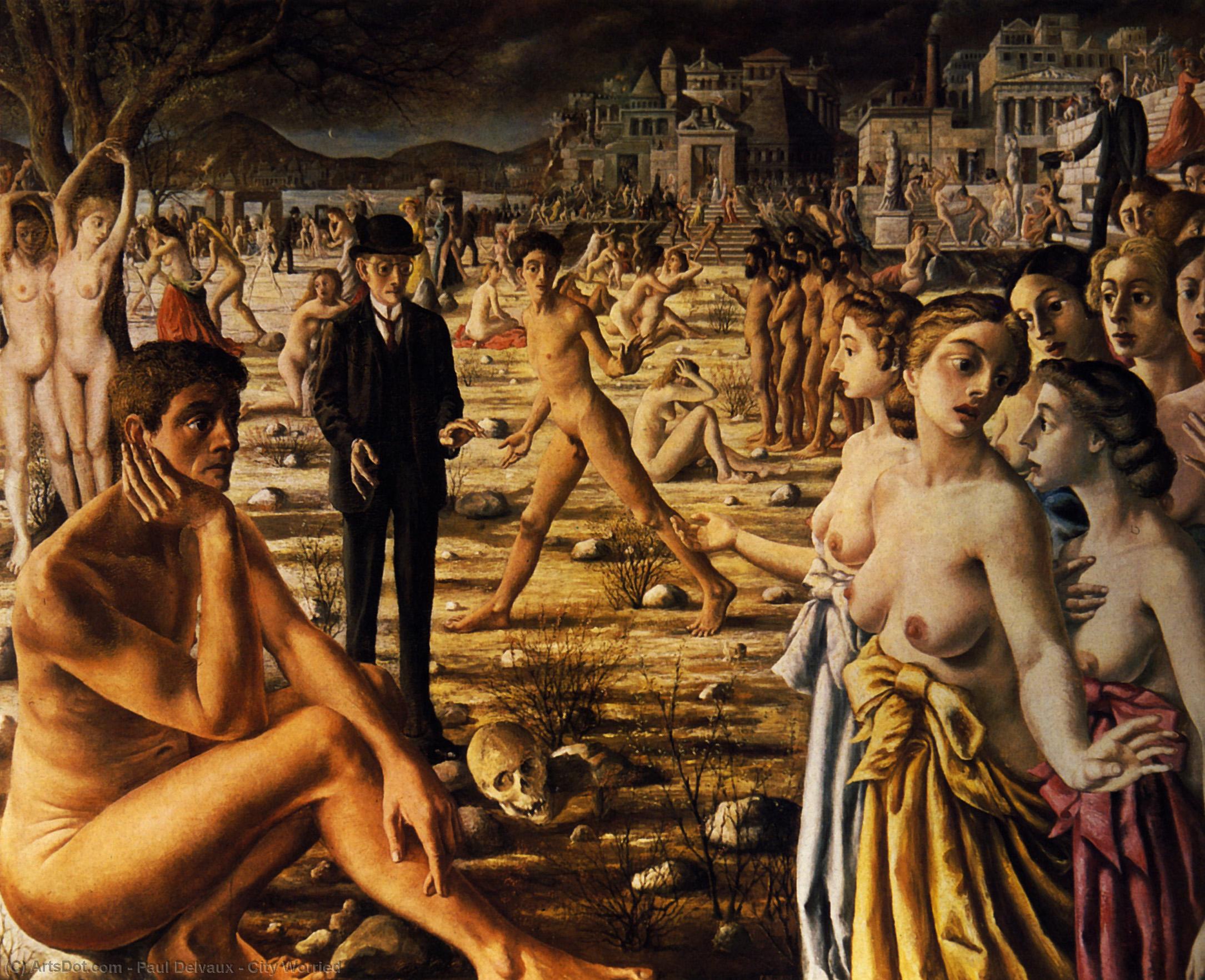 City Worried — Paul Delvaux