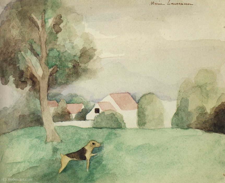 Paysage Au Chien (1940) — Marie Laurencin