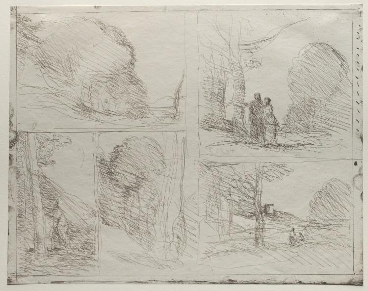 The Garden Of Pericles; The Painter's Lane; Scrawl; The Large Woodcutter; The Tower Of Henry Viii — Jean-baptiste-camille Corot