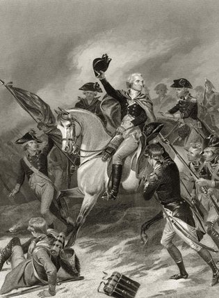 George Washington At The Battle Of Princeton — Alonzo Chappel