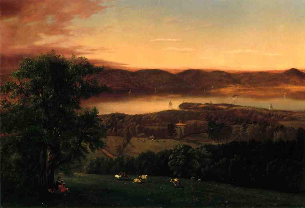 View Of The Hudson From Sing-sing, New York — Robert Havell