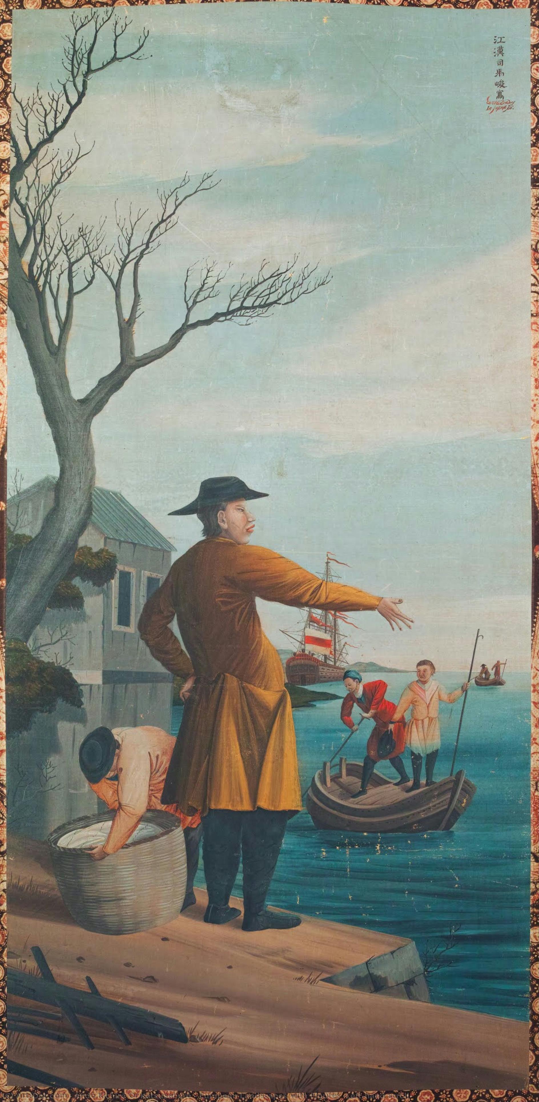 European Landscapes With Figures (left-hand Scroll) — Andō Kichirō Or Katsusaburō
