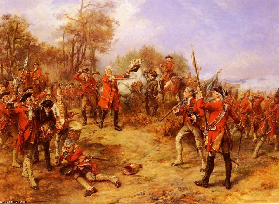 George Ii At The Battle Of Dettingen — Robert Alexander Hillingford