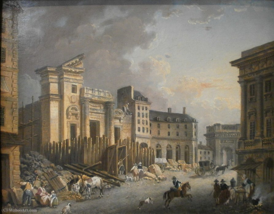 Molition Of The Church St. Bartholomew On The Island Of The City — Pierre Antoine De Machy