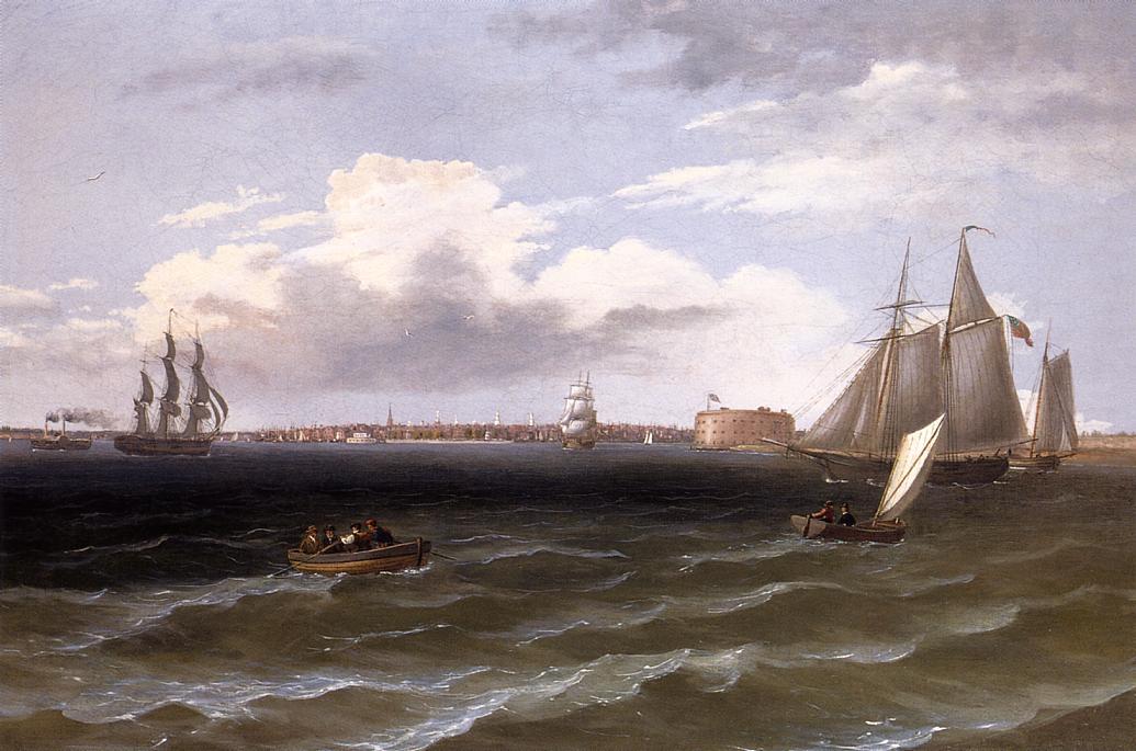 View Of New York Harbor — Thomas Birch