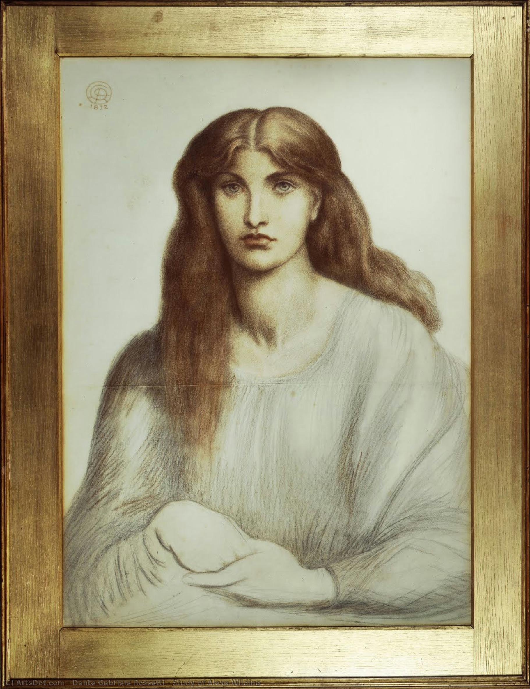 Study Of Alexa Wilding — Dante Gabriel Rossetti