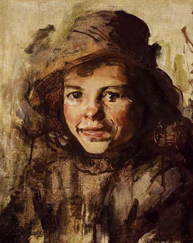 Retrato De Niña — José Navarro Llorens