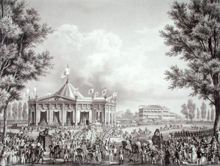 Procession Passing The Pavilion — Alessandro Sanquirico