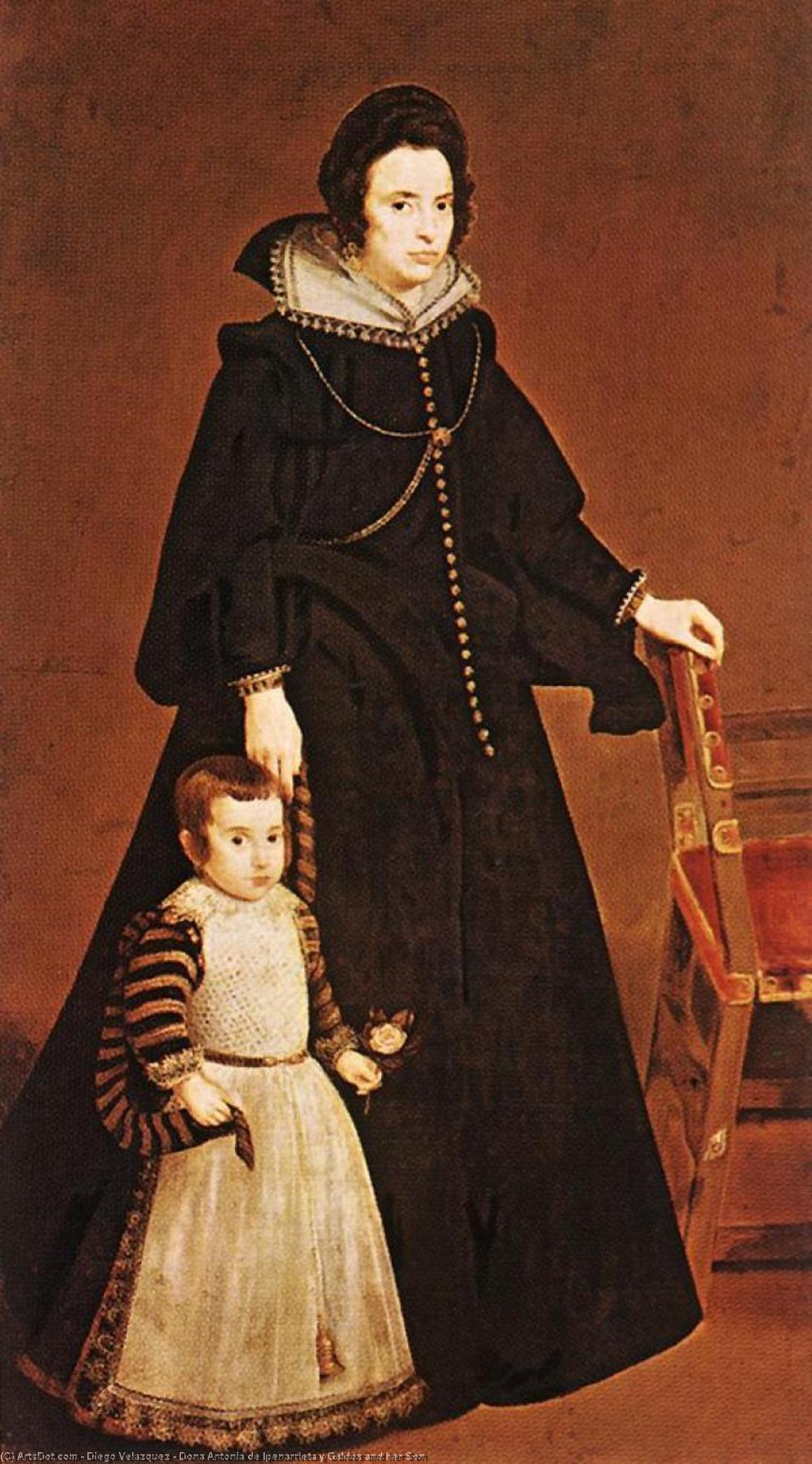 Dona Antonia De Ipenarrieta Y Galdos And Her Son — Diego Velázquez