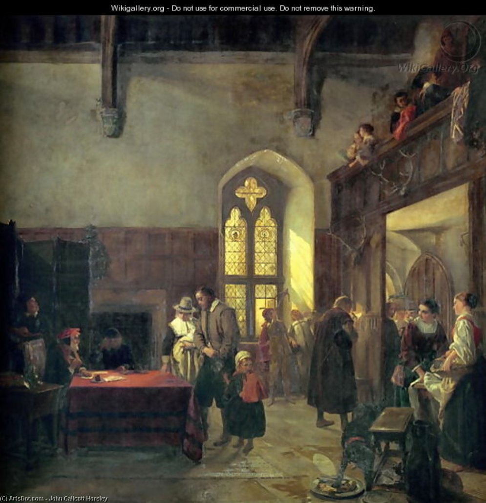 Rent Day At Haddon Hall — John Callcott Horsley